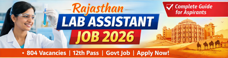 Rajasthan Lab Assistant Recruitment 2026