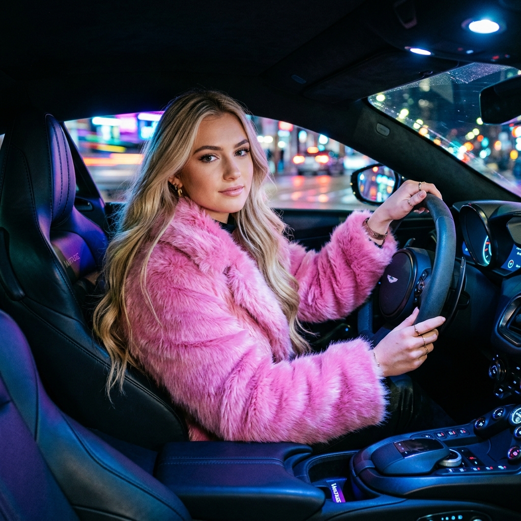 Fine Art Senior Portrait Neon Experience