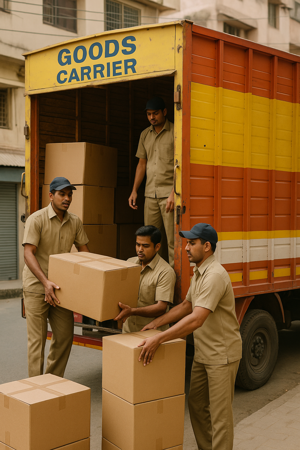 Unloading service – room-wise safe placement