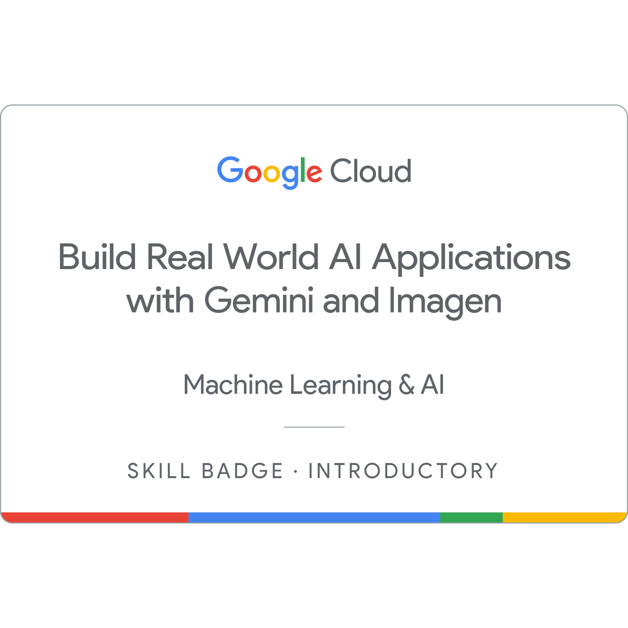 Google AI Applications Certificate