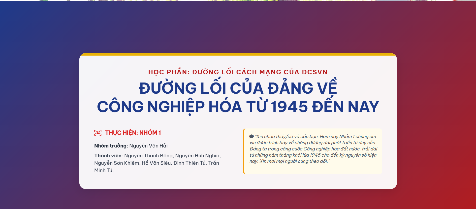 Slide Thuyết Trình