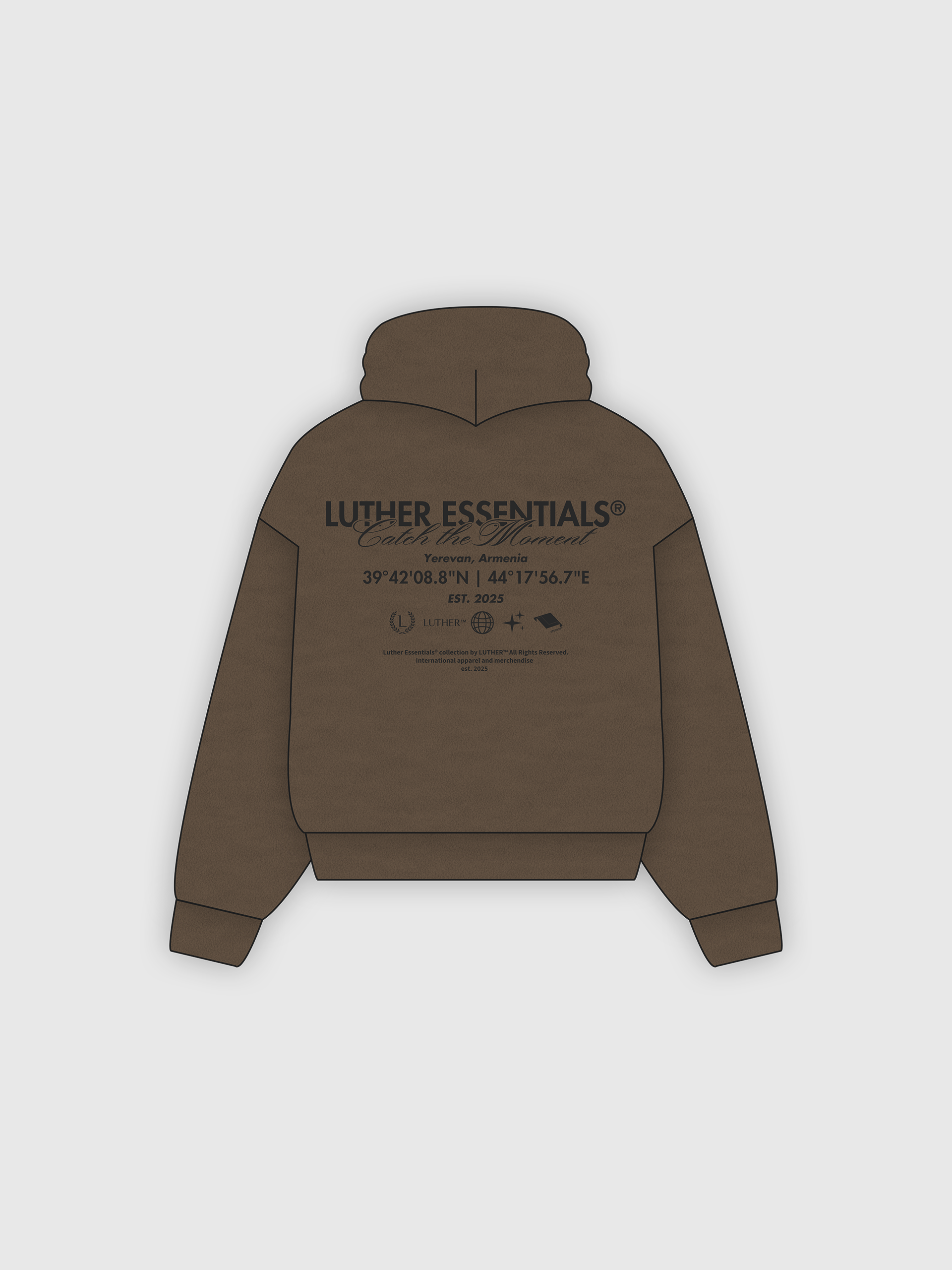 Root Brown Hoodie Back
