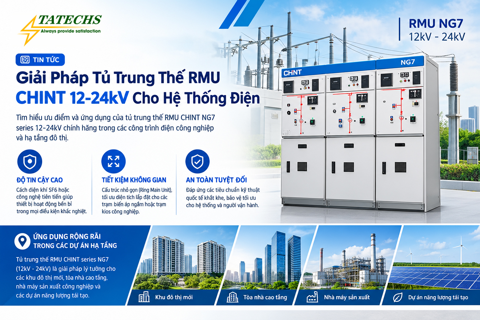 Tủ trung thế RMU CHINT 12-24kV