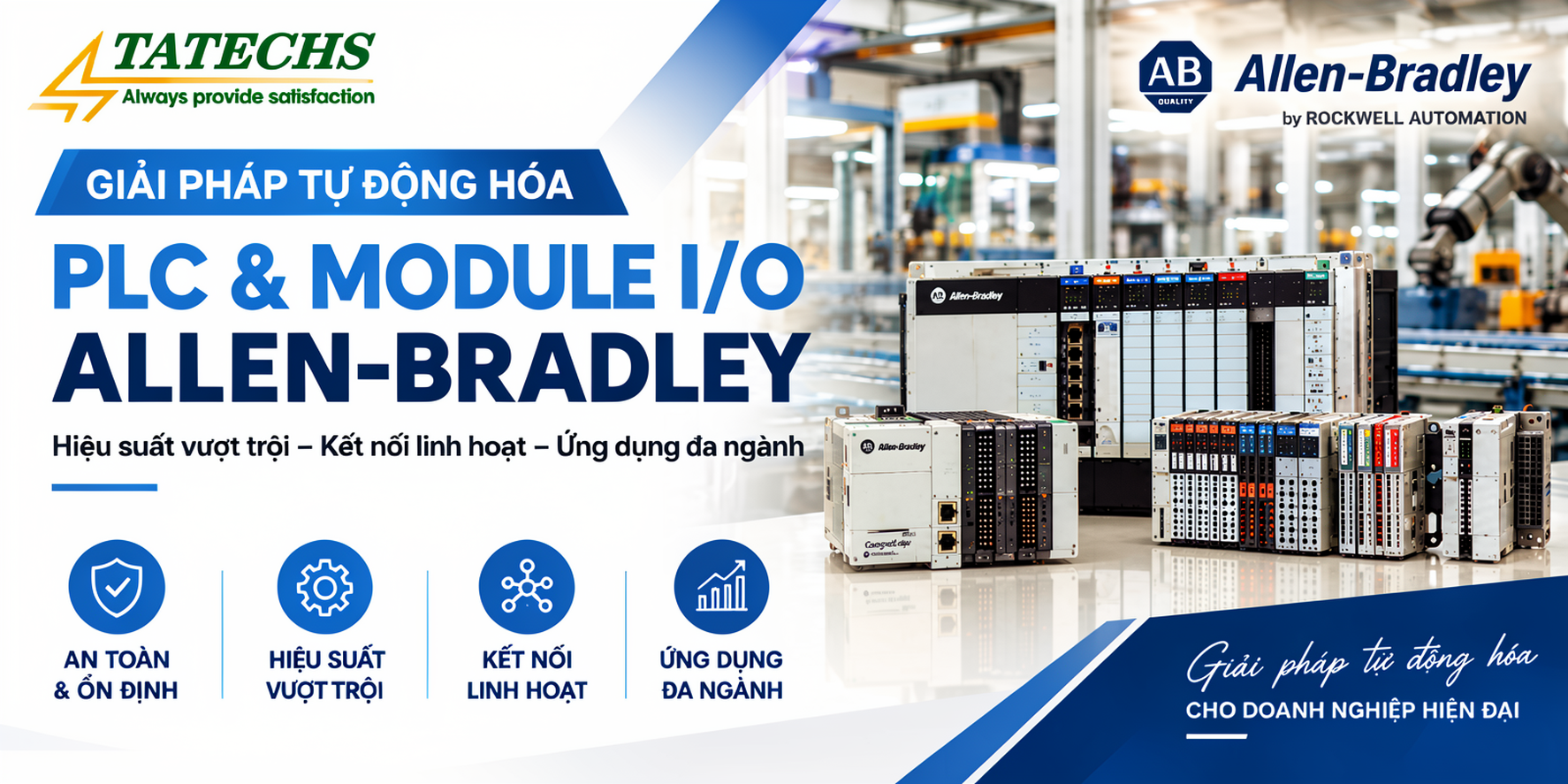 Bộ lập trình PLC và Module I/O Allen-Bradley Rockwell Automation
