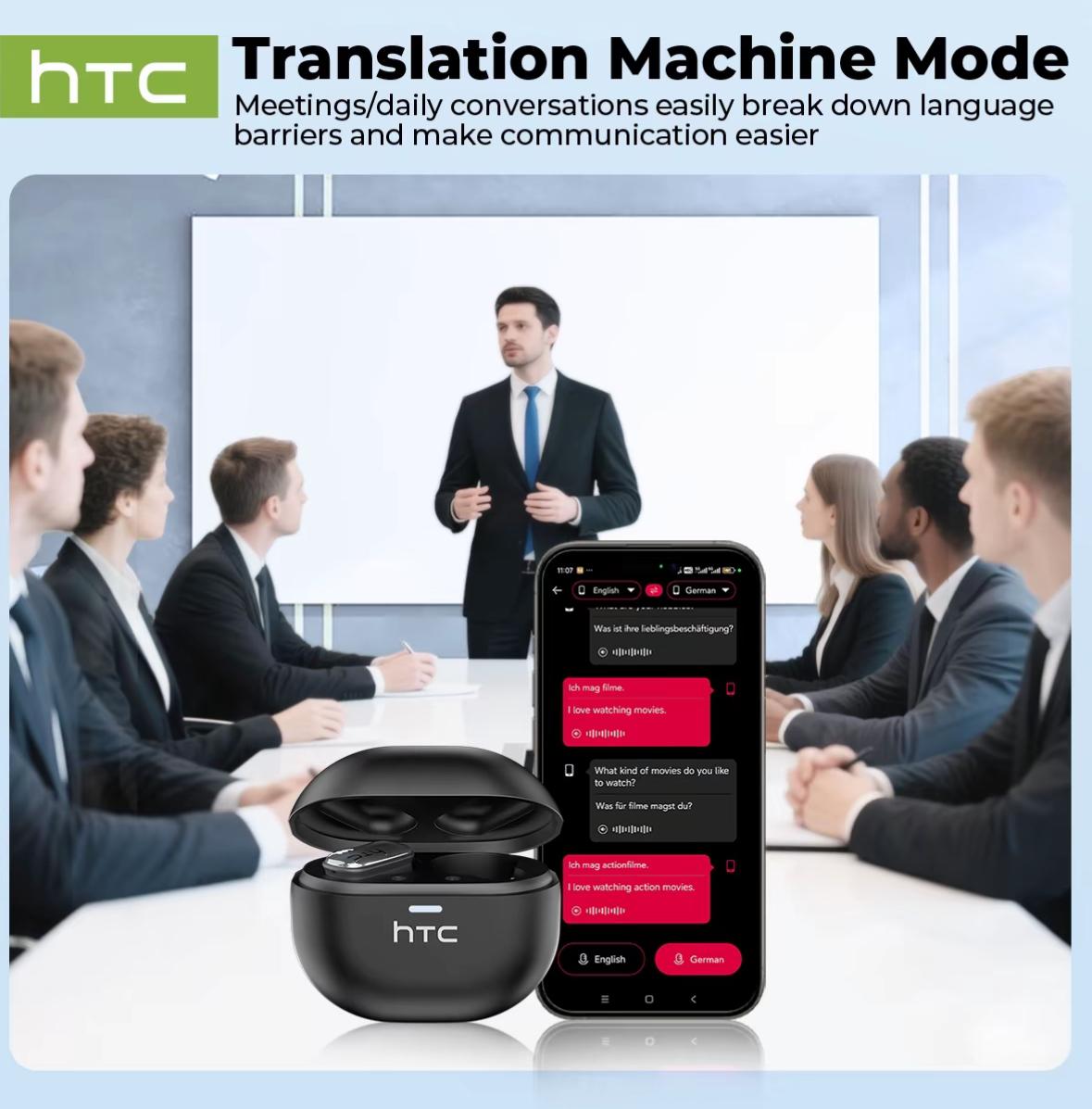 HTC NE16 Translation Wireless Earbuds