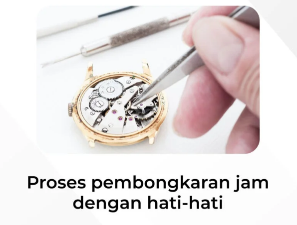 Proses servis jam automatic dengan presisi tinggi