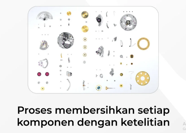 Proses servis jam automatic dengan presisi tinggi