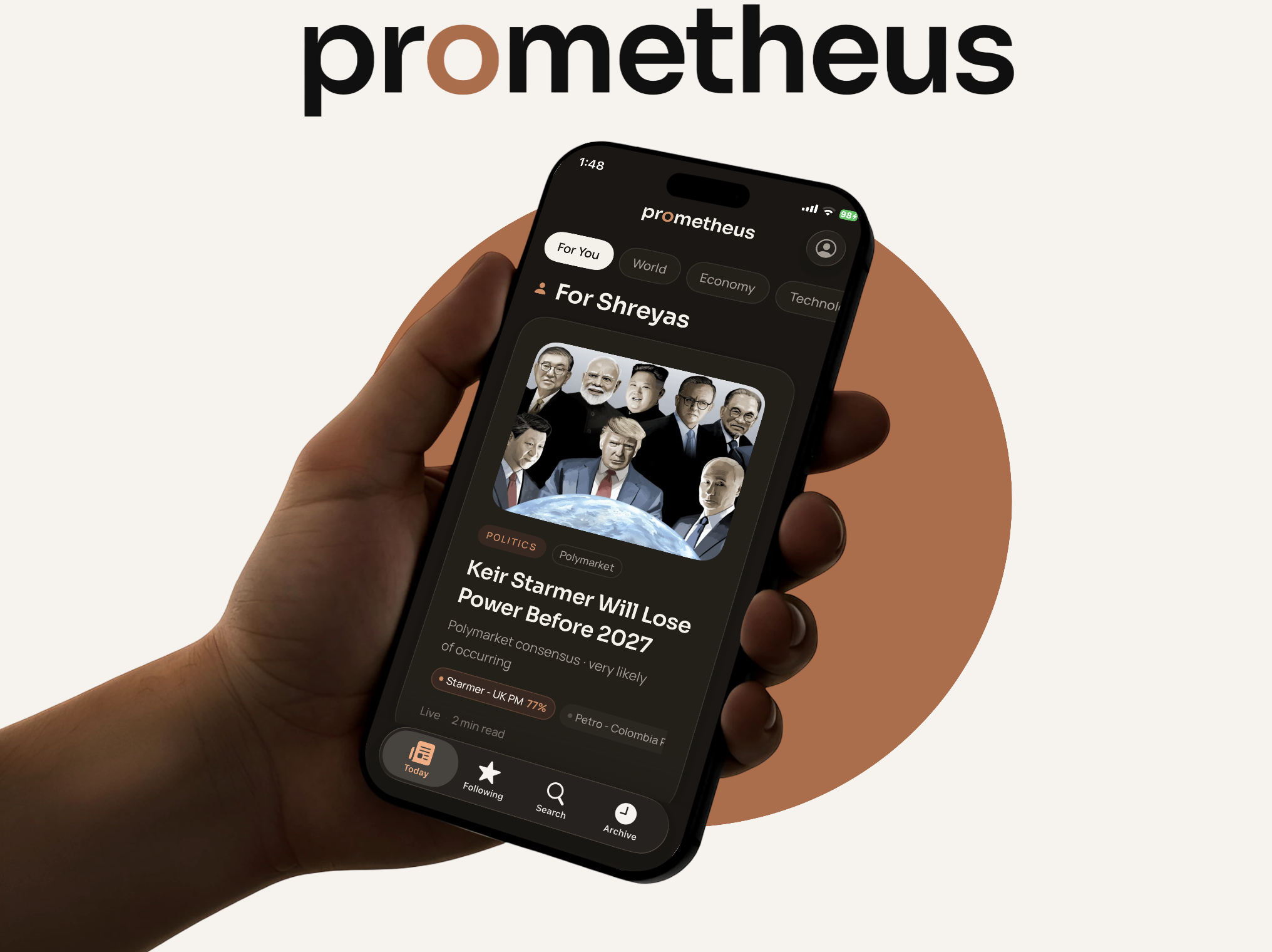 Prometheus app screenshot
