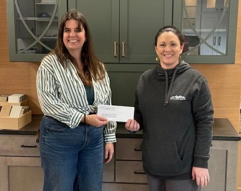 Blue Ridge Cabinet Connection donation check presentation