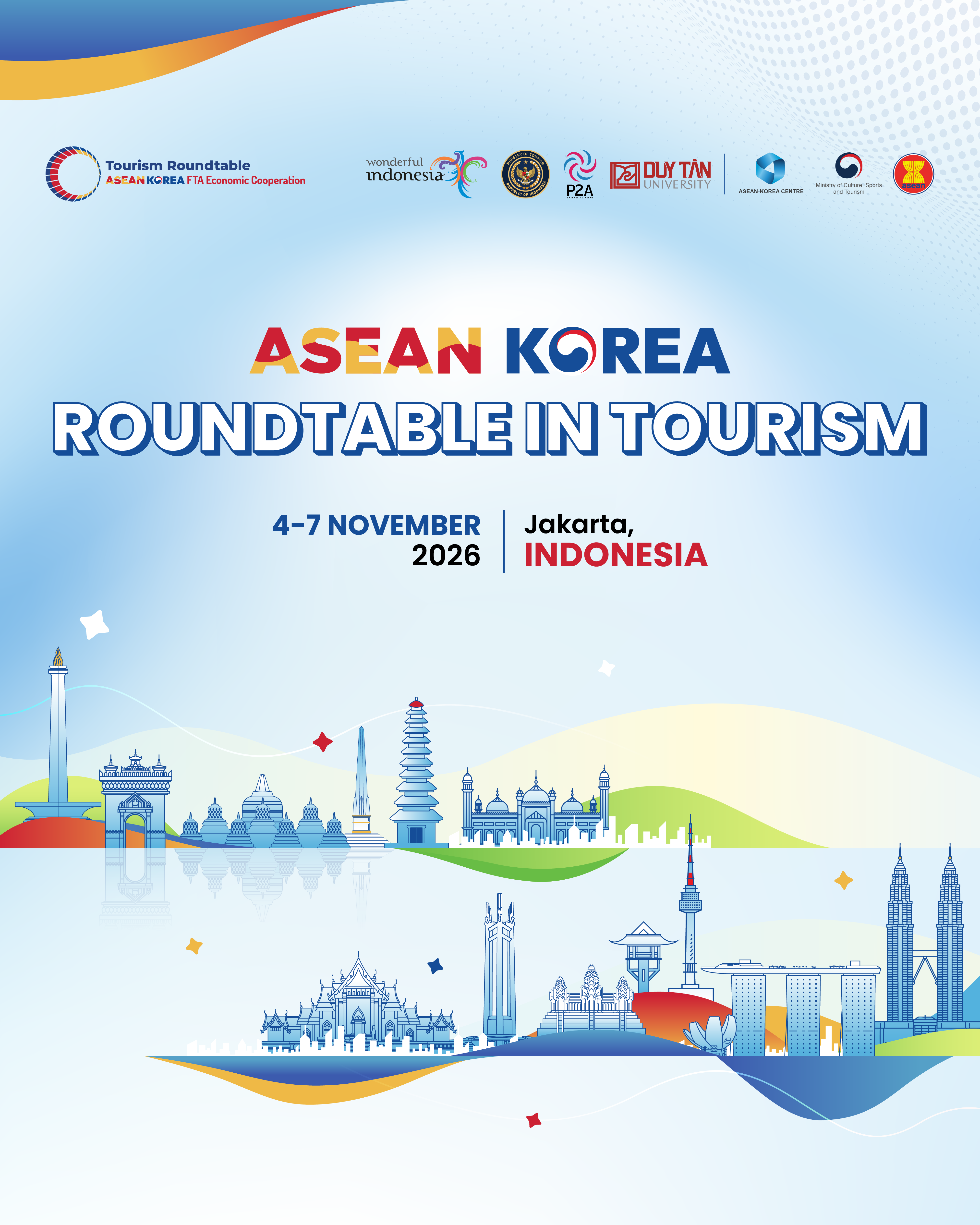 Official poster for the ASEAN-Korea Roundtable in Tourism 2026