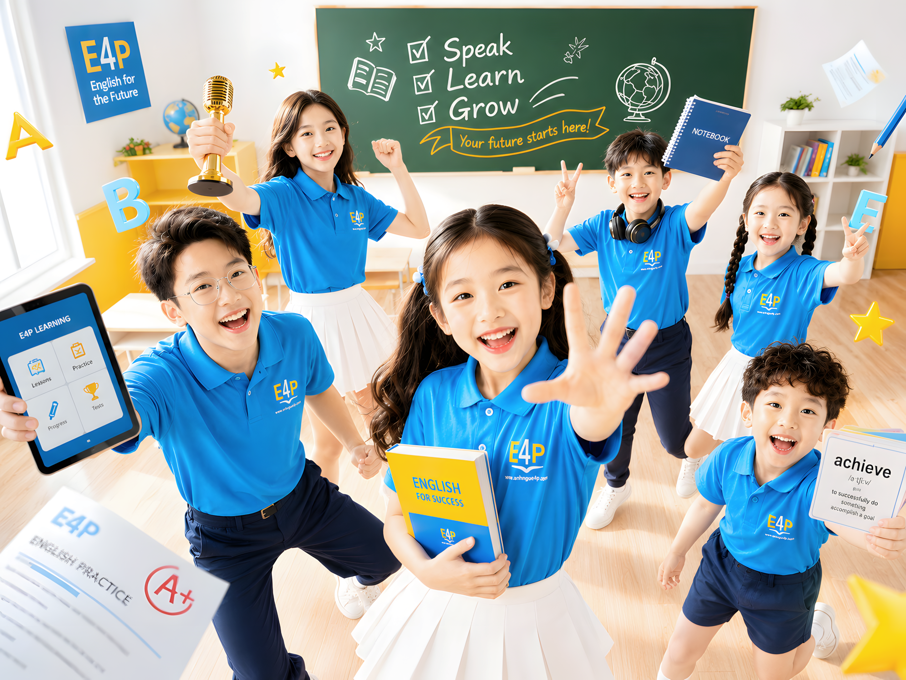 Giáo viên E4P tương tác cùng học sinh trong lớp học tiếng Anh hiện đại