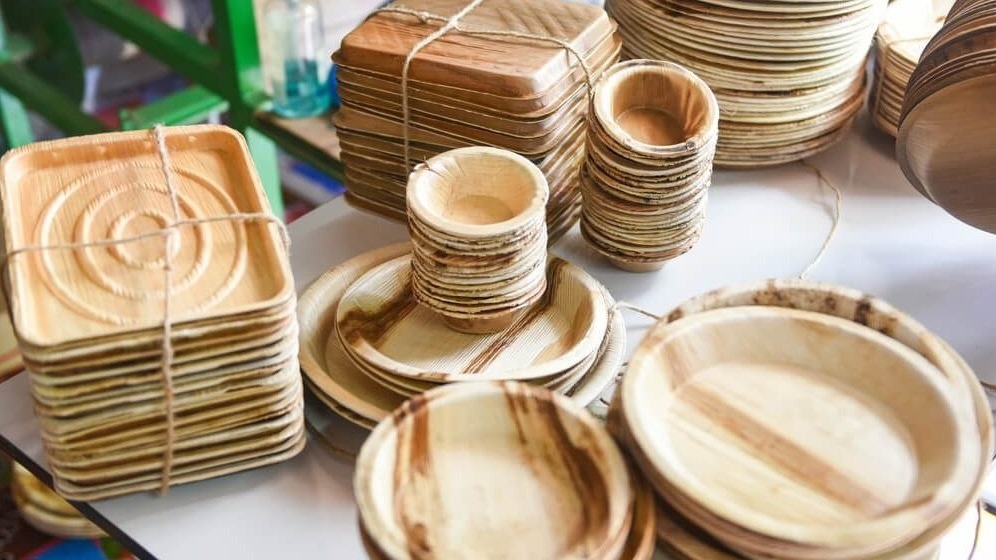 Natural areca leaf tableware