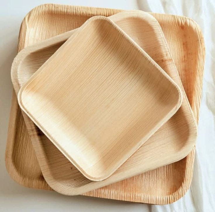 Square Areca Plates