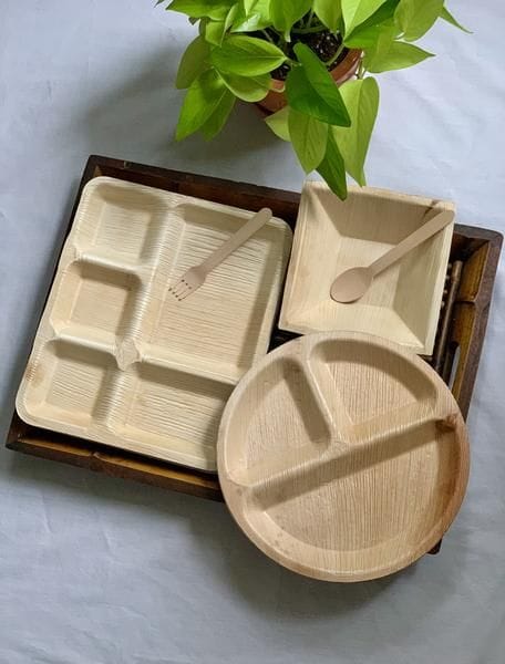 Compartment Areca Plates