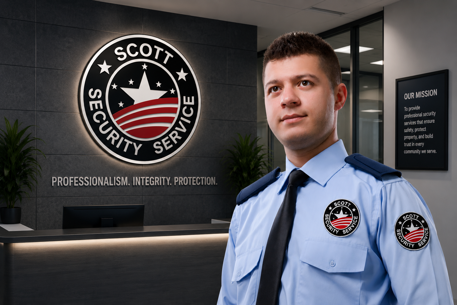 Professional security guard