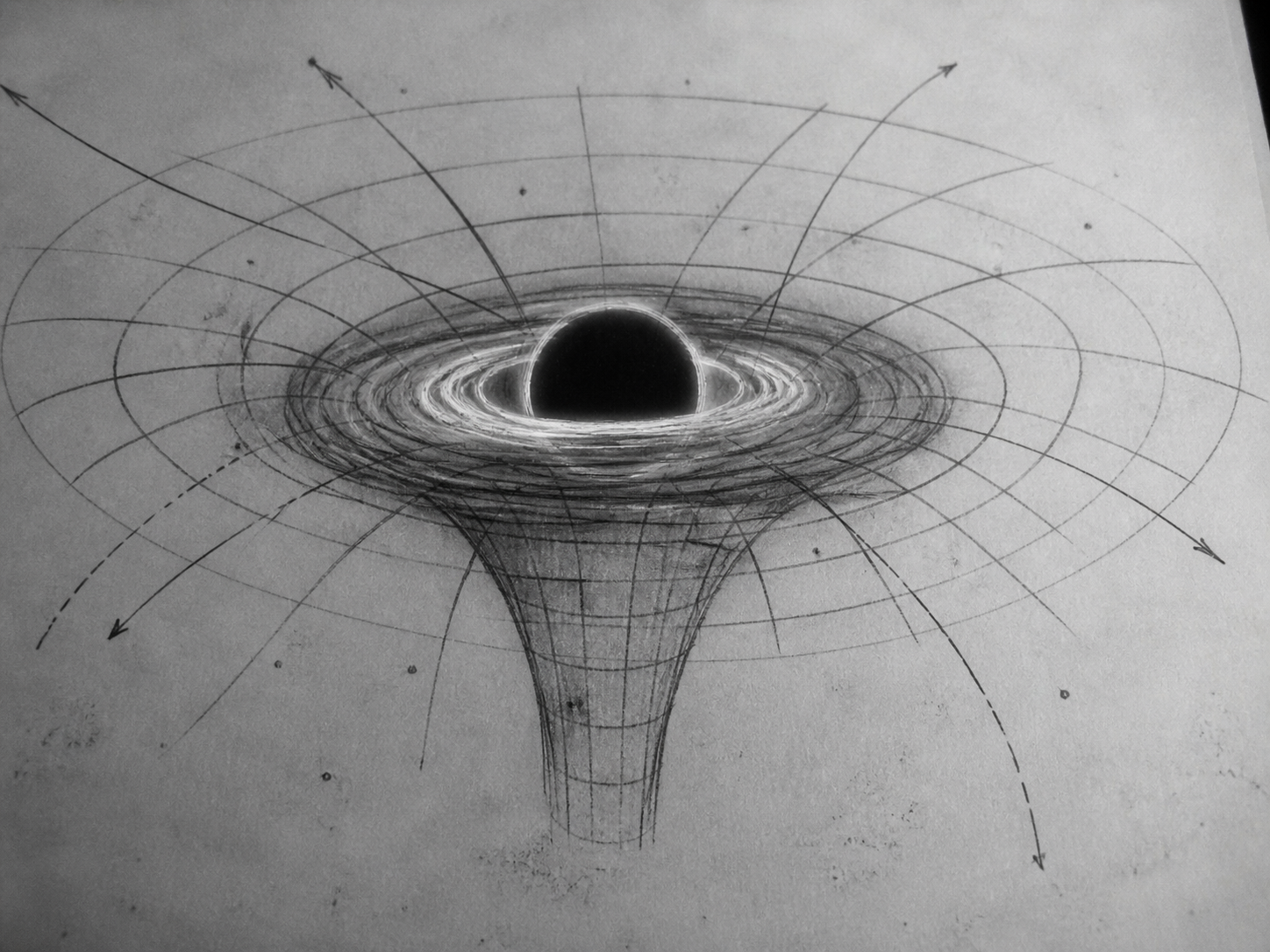 Black hole sketch diagram
