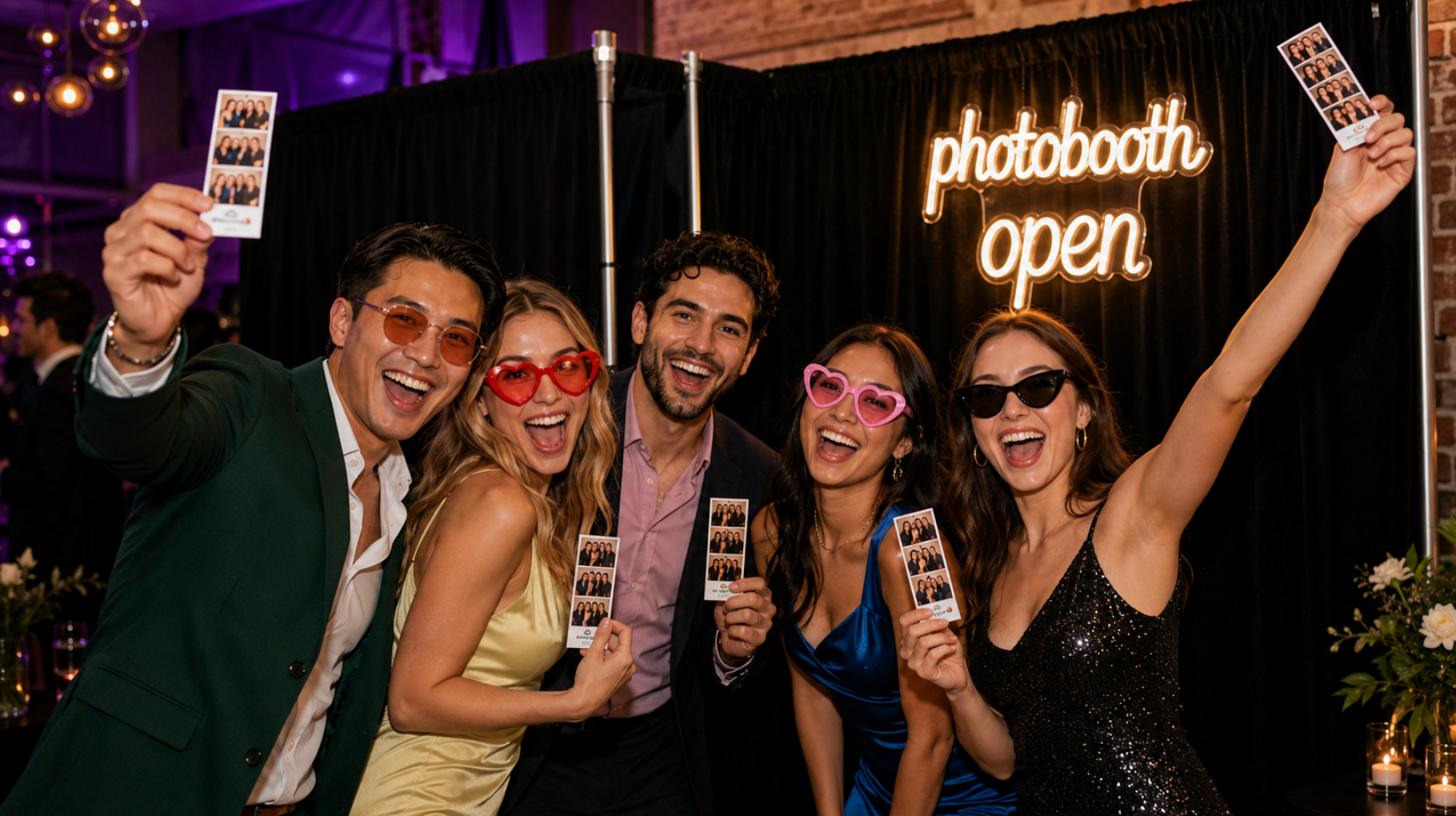 Photo booth setup