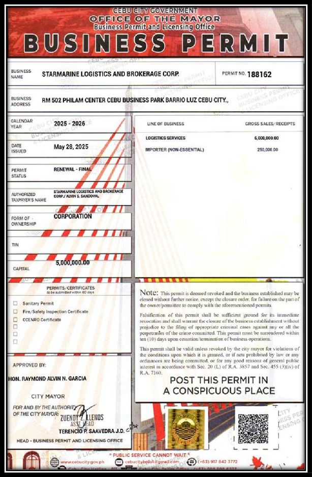 Business Mayor's Permit