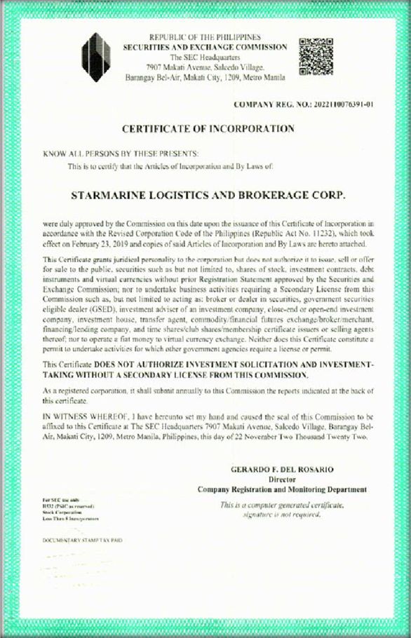 Company Registration Number
