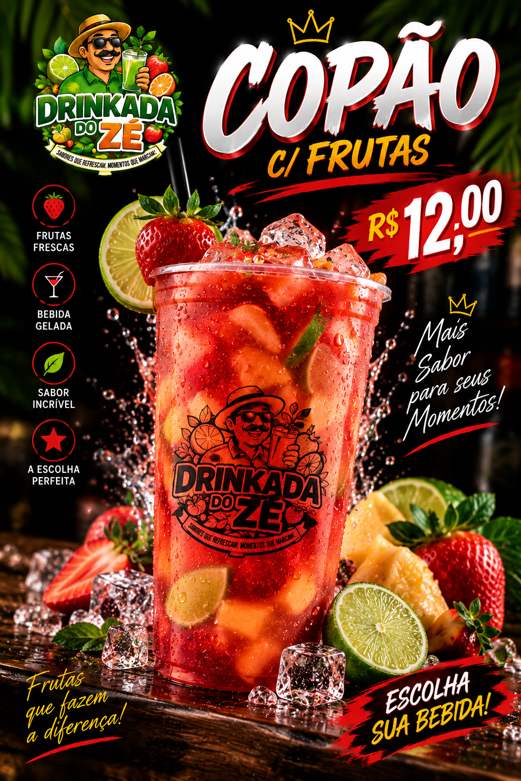 Copão com frutas