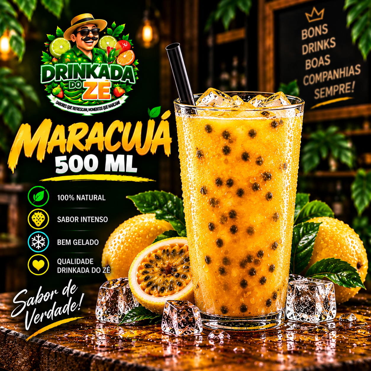 Suco de maracujá 500 ml