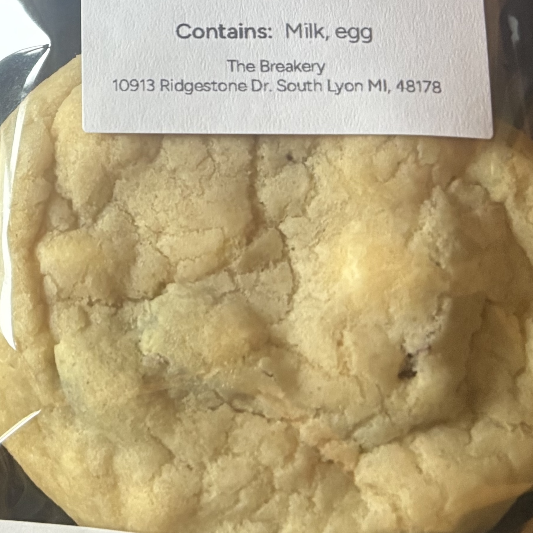 white chocolate cranberry cookie