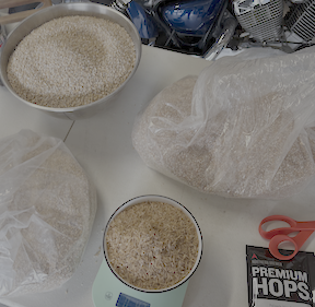 brewing ingredients on a table