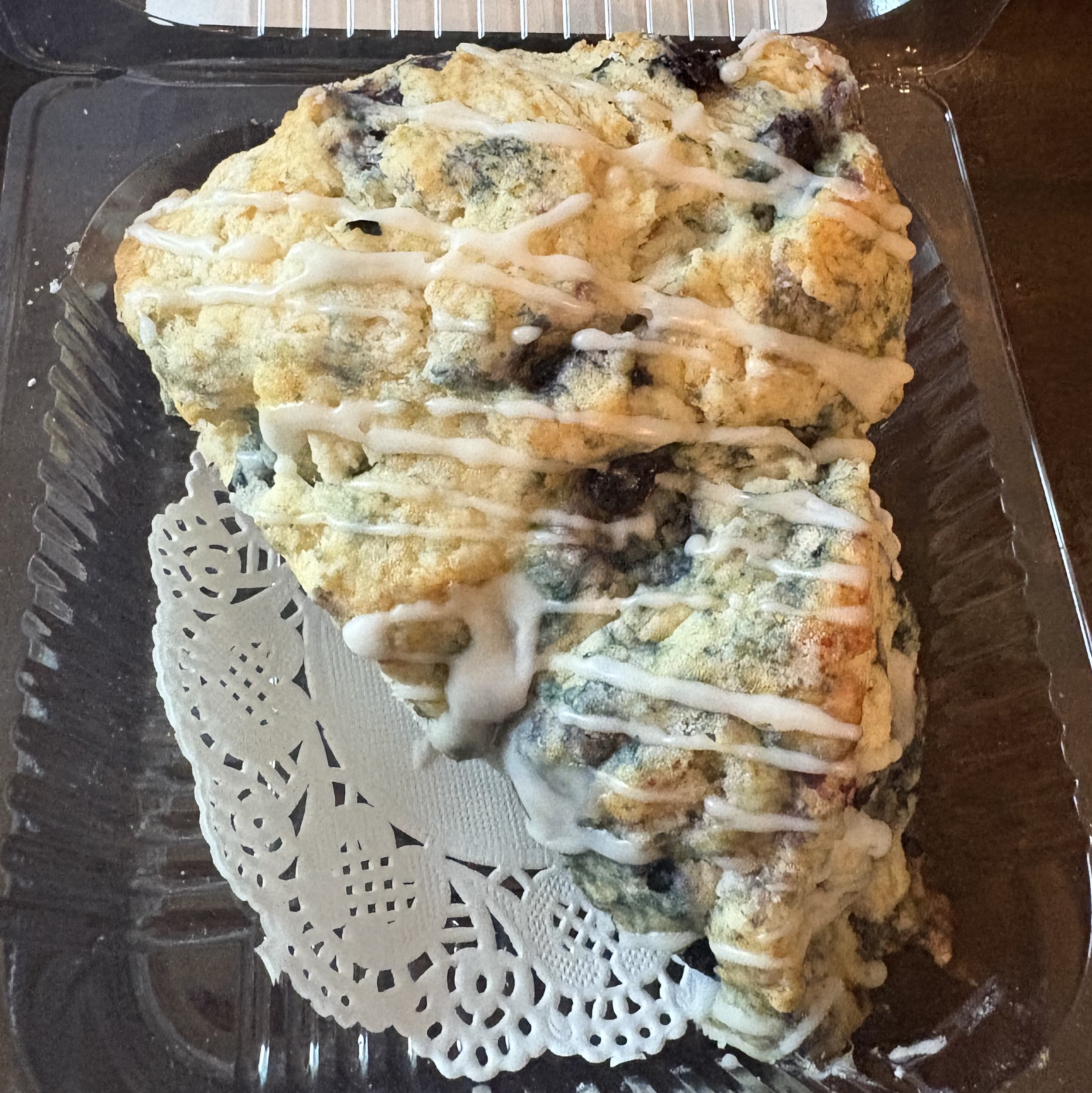 a blueberry scone