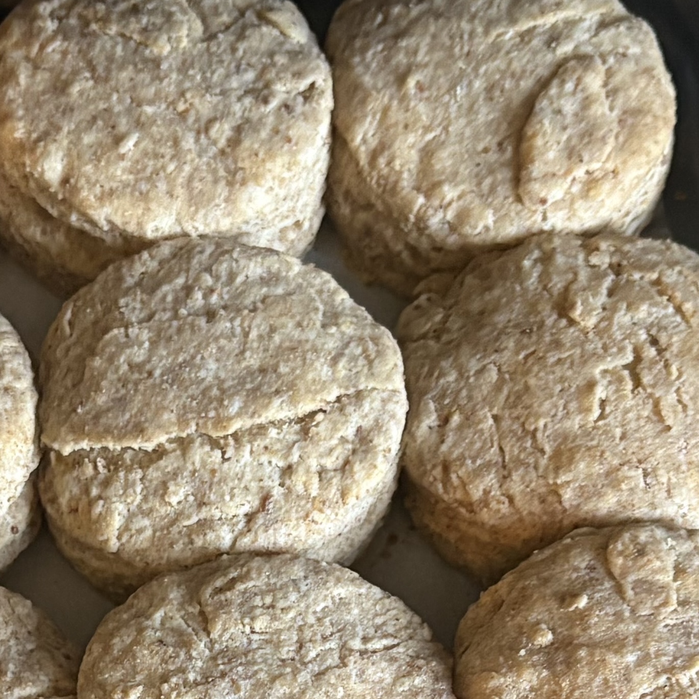 a tray of biscuits